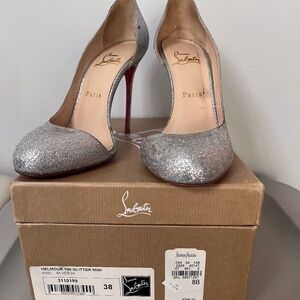 Christian Louboutin Helmour 100 Glitter Mini